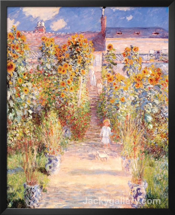 Artists Garden Vetheuil by Claude Monet paintings reproduction